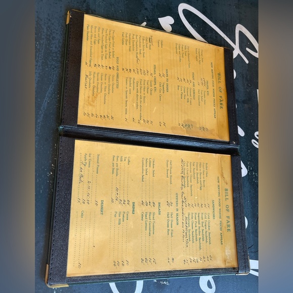 🤩 AWESOME 🤩 Antique / Vintage Hardcover Menu from Fort Bragg - a Rare Find 🔥 - Picture 12 of 17